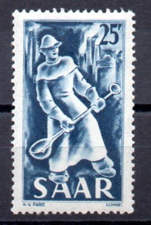 Sarre Año 1950 Nº Michel 284 (*)