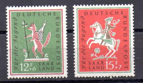 Sarre Año 1958 Nº Michel 433/34 (*)