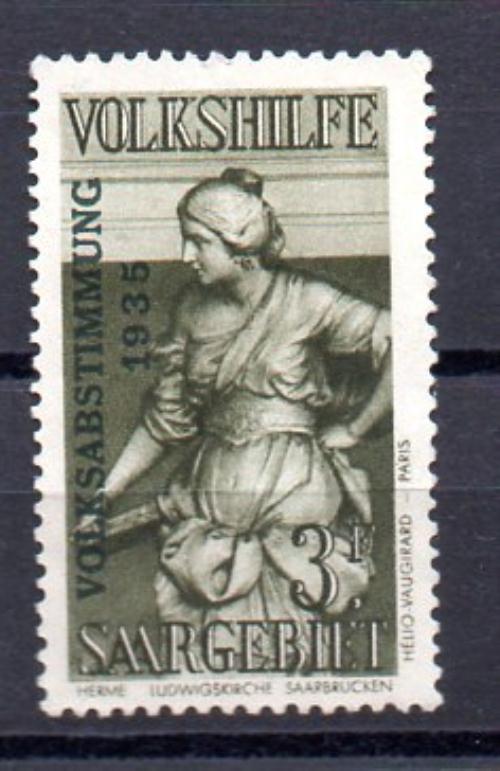 Sarre Año 1934 Nº Michel 176 (**) sin goma