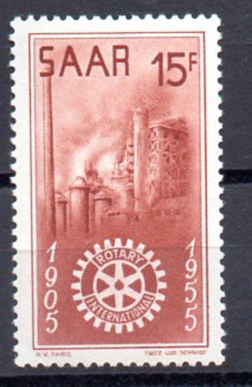 Sarre Año 1955 Nº Michel 358 (**)