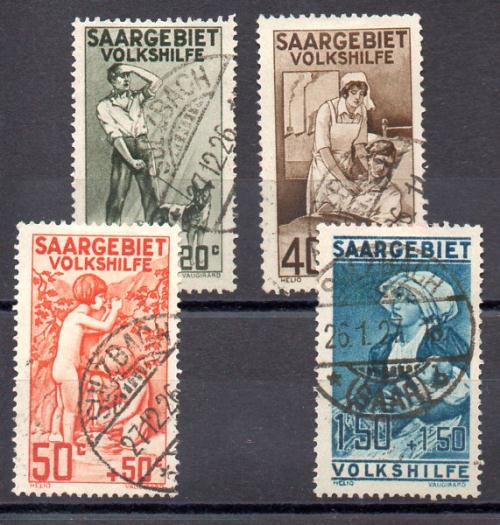 Sarre Año 1926 Nº Michel 104/07 (o)