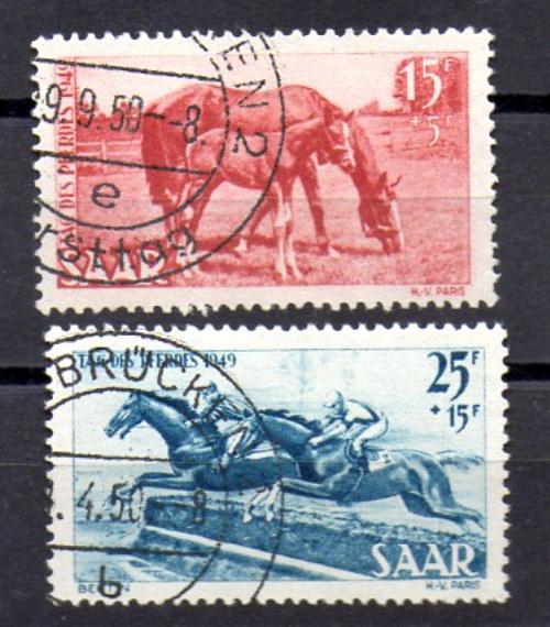 Sarre Año 1949 Nº Michel 265/66 (o)