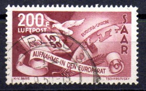 Saar Year 1950 No. Michel 298 (o)