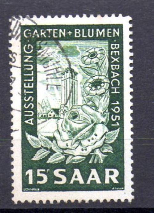 Sarre Año 1951 Nº Michel 307 (o)