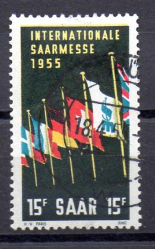 Saar Year 1955 No. Michel 359 (o)