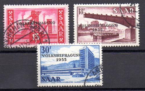 Sarre Año 1955 Nº Michel 362/64 (o)