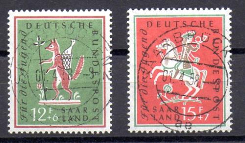 Sarre Año 1957 Nº Michel 433/34 (o)