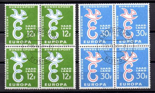 Sarre Año 1958 Nº Michel 439/40 (o)