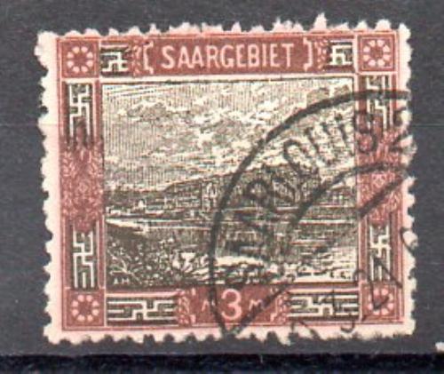 萨尔 1921年 Michel 编号66A (o)