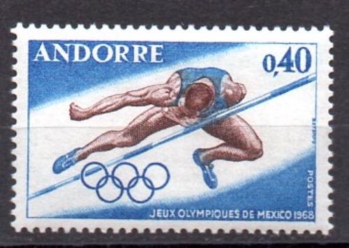Andorra Francesa Año 1968 Nº Yvert 190 (**)