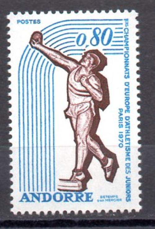 Andorra Francesa Año 1970 Nº Yvert 205 (**)