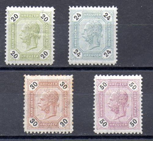 Austria Nº 61/64 (*) Nº63 con oxido