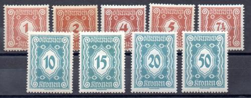 Austria Tasas Nº Yvert 102/10 (*)
