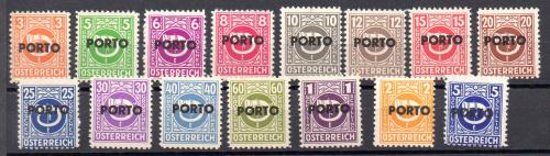 Austria Tasas Nº Yvert 185/99 (*)