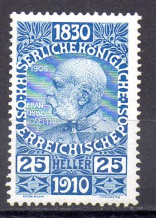 奥地利 1910年 编号 Yvert 127 (*)
