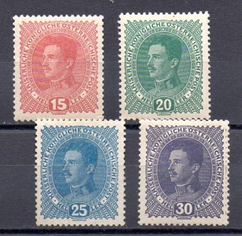 Austria Año 1917 Nº Yvert 162/65 (*)