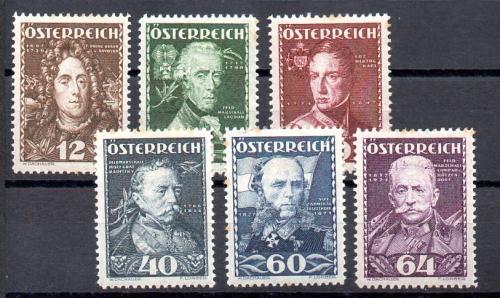 Austria Año 1935 Nº Yvert 471/76 (*) Con puntos de óxido en los dientes