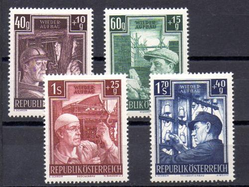Austria Año 1951 Nº Yvert 794/97 (*)