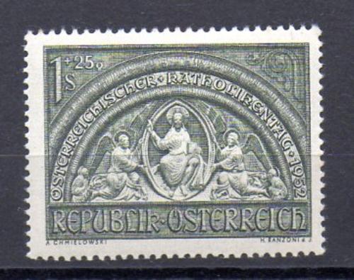 Austria Año 1952 Nº Yvert 816 (*) Un punto de óxido en goma