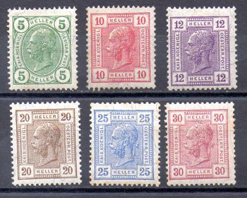 Austria Año 1906 Nº Yvert 95/00 (*)