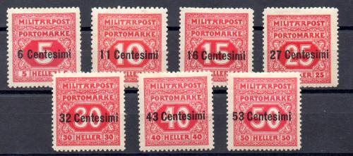 Austria Tasas Nº Yvert 1/7 (*)