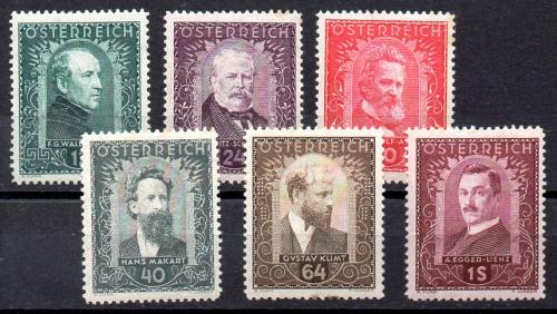 Austria Año 1932 Nº Yvert 420/25 (**) Pequeño punto de óxido en un diente Nº 421 y 422