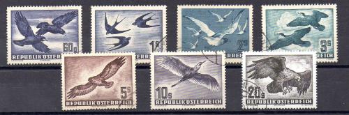 Austria aeri Nº Yvert 54/60 (o)
