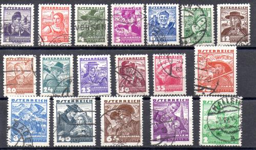 Österreich Nr. Yvert 441/458 (o)