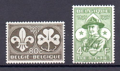 Bélgica Año 1957 Nº Yvert 1022/23 (*)