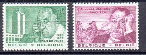 比利时 1963年 米歇尔编号 1269/70 (**)