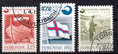 Islas Feroe Año 1976 Nº Yvert 15/17 (o)