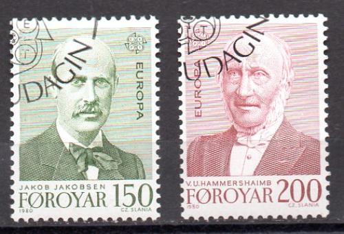 Islas Feroe Año 1980 Nº Yvert 47/48 (o)