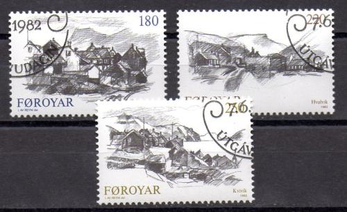 Islas Feroe Año 1982 Nº Yvert 66/68 (o)