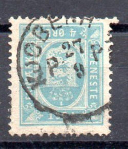 Dinamarca Servicio Año 1875/02 Nº Yvert 4(B) (o)