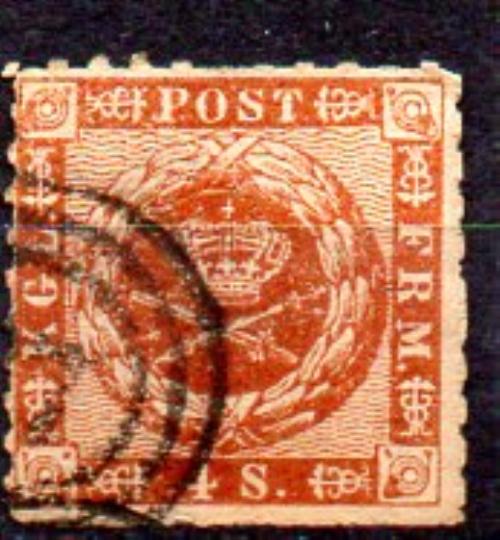 Dinamarca Año 1858-63 Nº Yvert 10 (o)