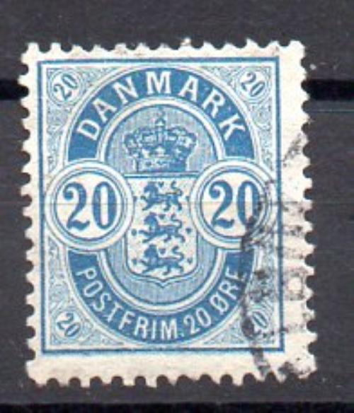 Dinamarca Año 1882-95 Nº Yvert 37 (o)