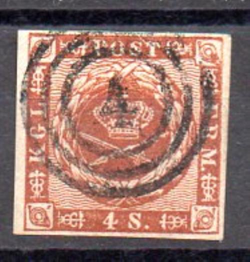 Denmark Year 1858-63 No. Yvert 8 (o)
