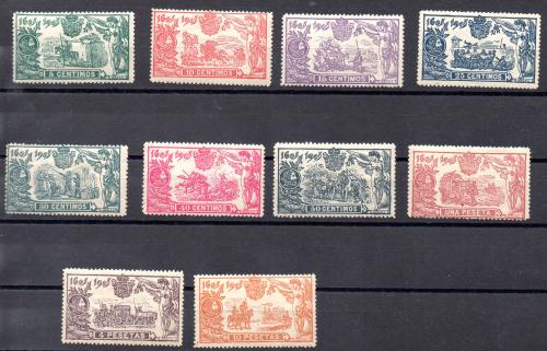 III Centenary of the publication of "El Quijote" Nº Edifil 257/66 (*)