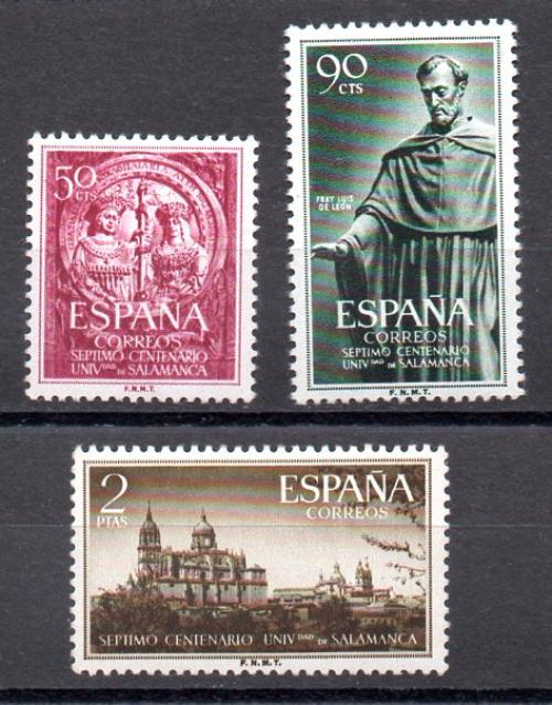 VII centenario de la Universidad de Salamanca N&ordm; 1126/28 A&ntilde;o 1953&nbsp;(**)&nbsp;