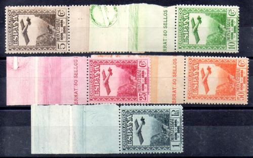 IX Centenary of the Foundation of the Monastery of Montserrat No. 650/54 (**) with end sheet