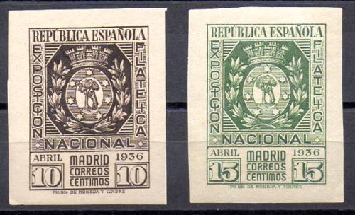 Philatelic Exhibition of Madrid No. 727/28 (**)