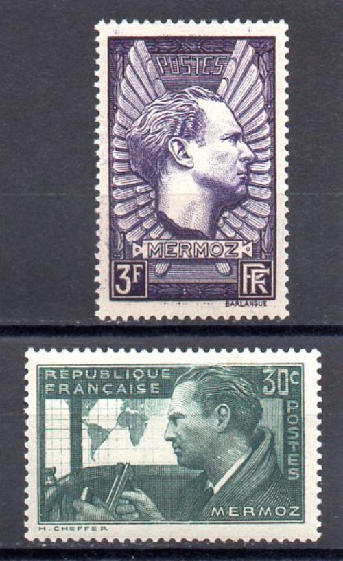 法国 1937年 编号 Yvert 337/38 (**)