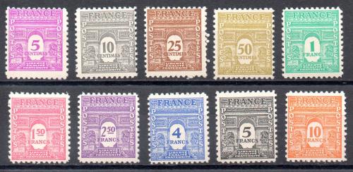 Francia Año 1944 Nº Yvert 620/29 (**)