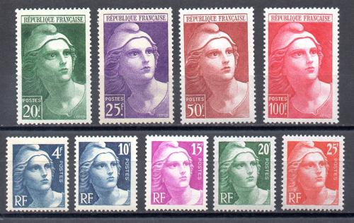 Francia Año 1945/47 Nº Yvert 725/33 (**)
