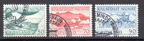 Groenlandia Año 1971 Nº 66/68 (o)