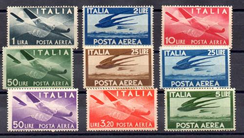Italia Año 1945/47 Nº Yvert A-113/21 (*)