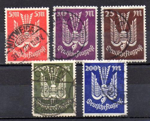 Germany Empire Nº Yvert A 15/19 Nº Michel 263/67 (o)