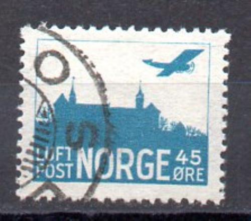 挪威航空邮票 1927/34年 米歇尔编号 1