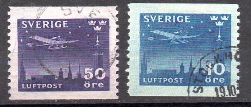 Suecia Aéreo Año 1930 Nº Yvert 4/5 (o)