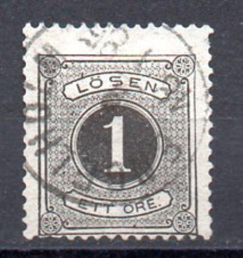 Suecia Tasas Año 1874 Nº Yvert 1A (o)